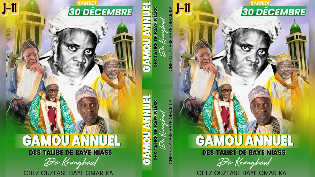 Gamou annuel de koungheul : Les talibés de Baye Niasse invitent les fidèles