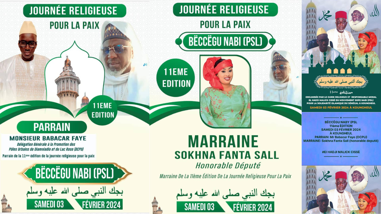 Journée annuelle ‘’Beccegu Nabi’’ de Koungheul: le rendez-vous de la spiritualité et des bénédictions en préparation