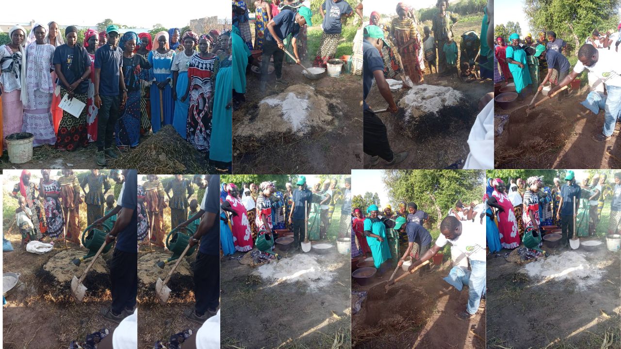 Formation des relais à Médina Tahirou : les producteurs s’initient à la fabrication du Bokashi