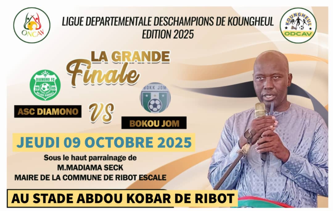 Koungheul – Finale de la Ligue Départementale des Champions : ASC Diamono défie Bokou Jom ce jeudi à Ribot