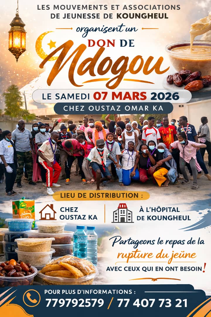 Koungheul : Les mouvements de jeunesse unissent leurs forces pour un grand Don de Ndogou
