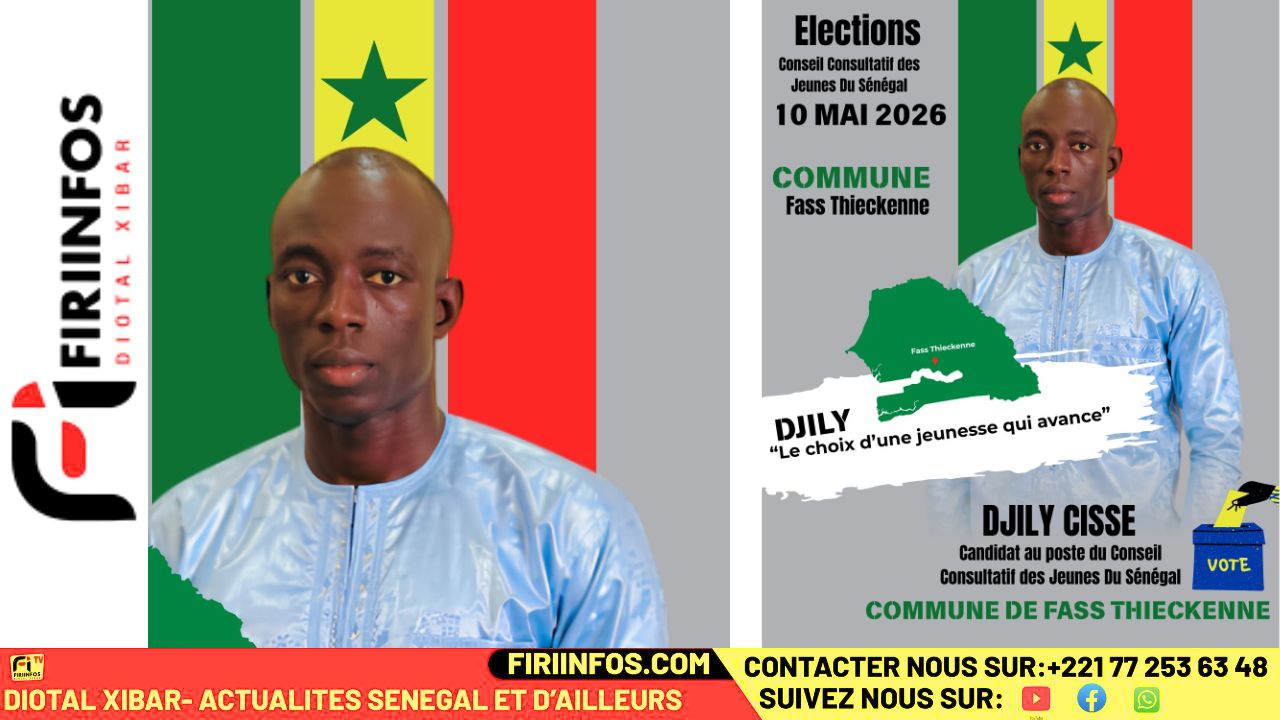 Fass Thieckène : Djily Cissé se positionne pour porter la voix de la jeunesse au niveau national