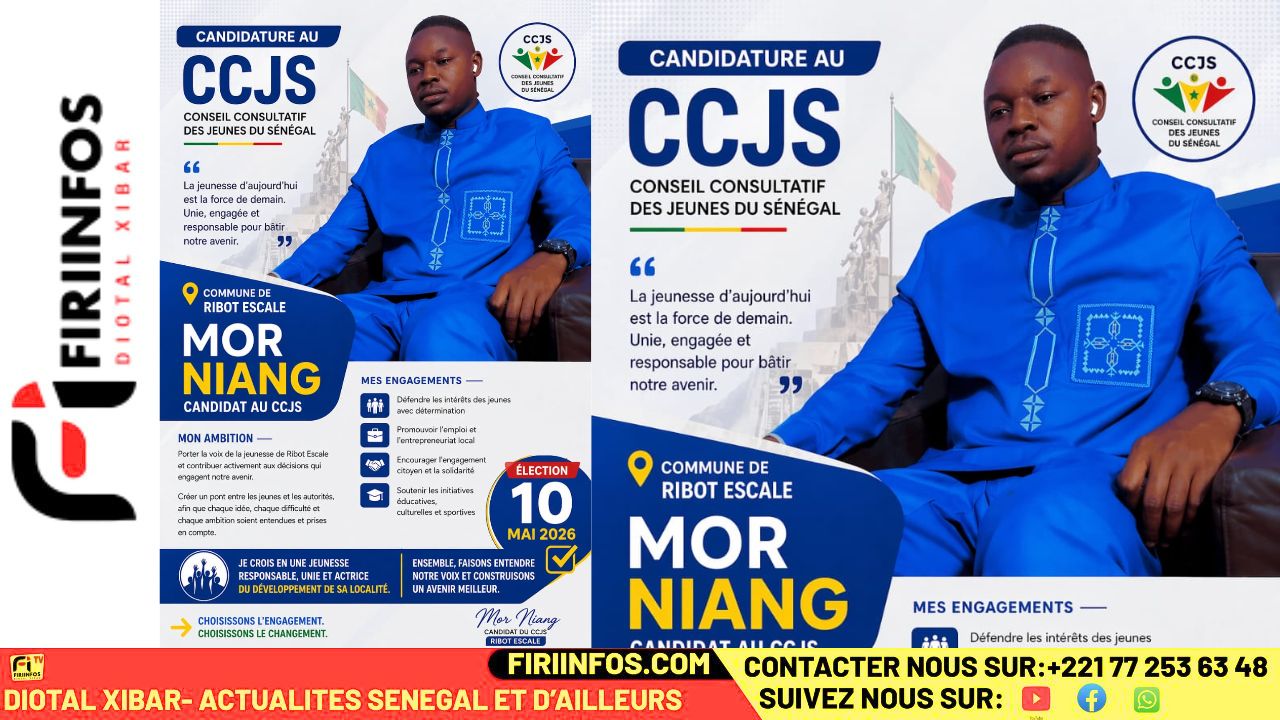 Élections au CCJS : Mor Niang porte les ambitions de la jeunesse de Ribot Escale