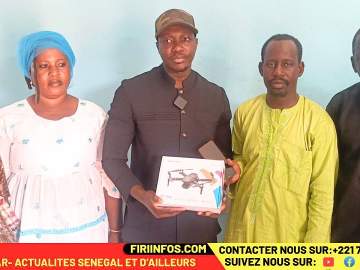 Koungheul : Massamba Seck offre un drone professionnel à la rédaction de Firiinfos.com