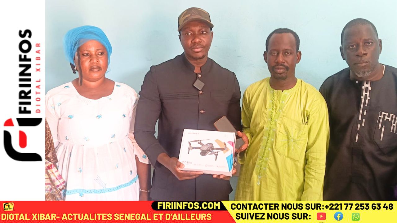 Koungheul : Massamba Seck offre un drone professionnel à la rédaction de Firiinfos.com