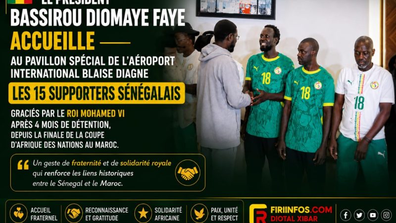 🇸🇳 Le Président de la République, Bassirou Diomaye Faye, a accueilli au pavillon spécial de l’Aéroport international Blaise Diagne (AIBD)