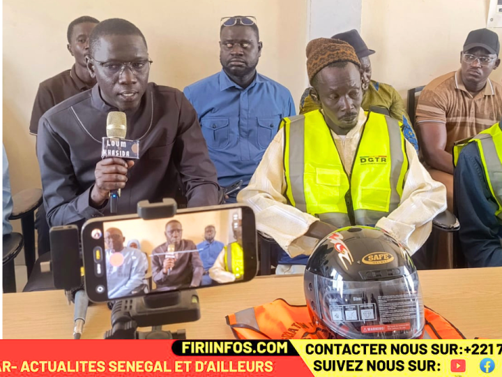 Koungheul : une journée de sensibilisation au code de la route et au secourisme au profit des motos-taxis