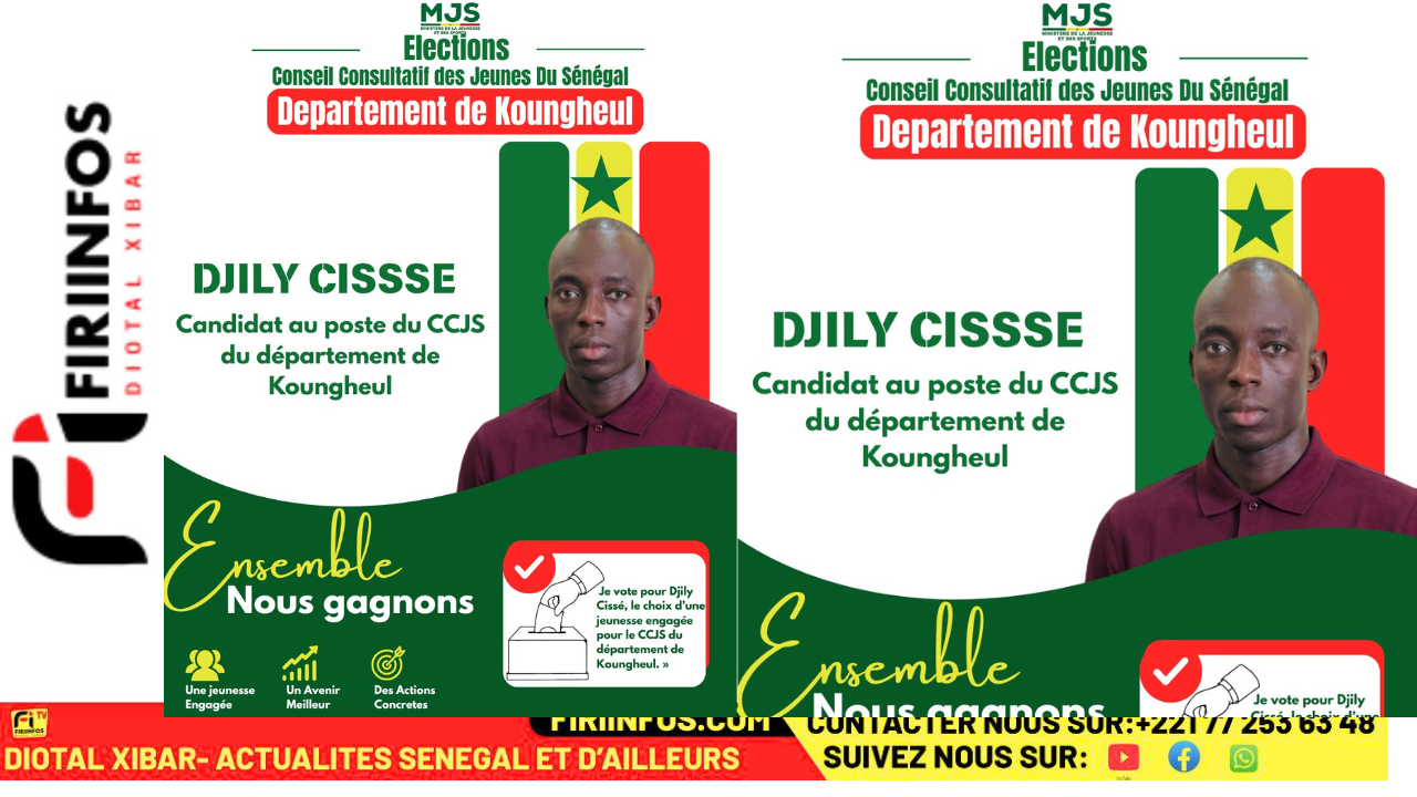 Déclaration de candidature de Djily Cissé au CCJS de Koungheul