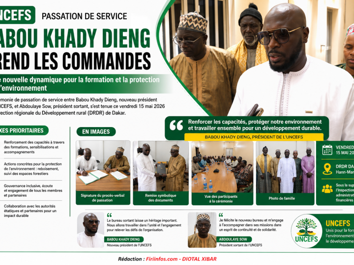 UNCEFS : Babou Khady Dieng installé à la présidence avec une vision axée sur la formation et la protection de l’environnement