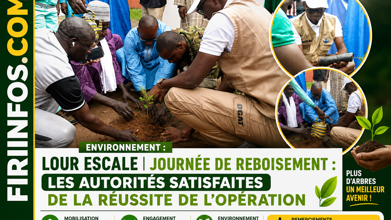 LOUR ESCALE : UNE JOURNÉE DE REBOISEMENT MARQUÉE PAR UNE FORTE MOBILISATION
