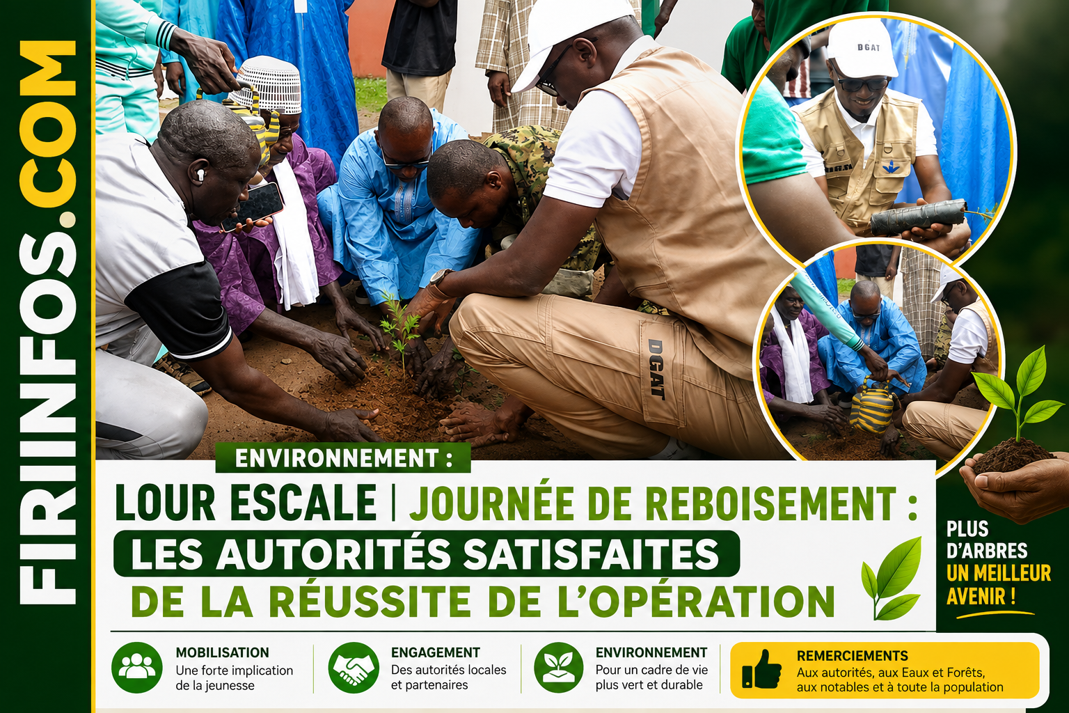LOUR ESCALE : UNE JOURNÉE DE REBOISEMENT MARQUÉE PAR UNE FORTE MOBILISATION