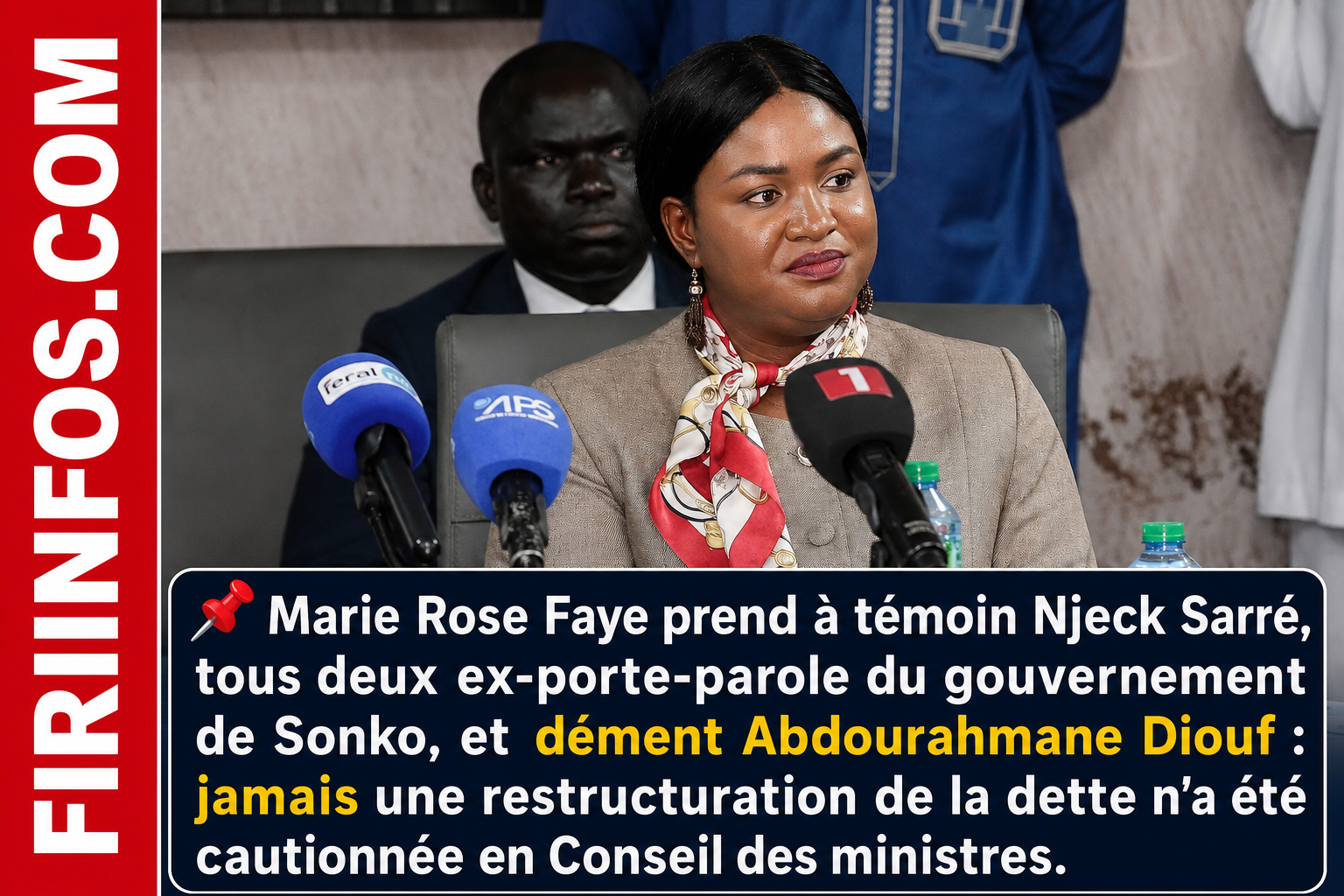 🇸🇳 SÉNÉGAL — DETTE PUBLIQUE : MARIE ROSE FAYE DÉMENT TOUTE VALIDATION EN CONSEIL DES MINISTRES