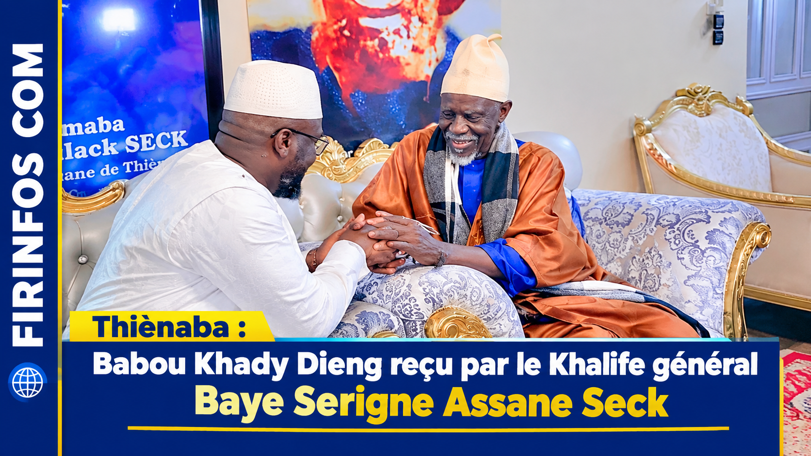 Thiènaba : Babou Khady Dieng reçu par le Khalife général Baye Serigne Assane Seck