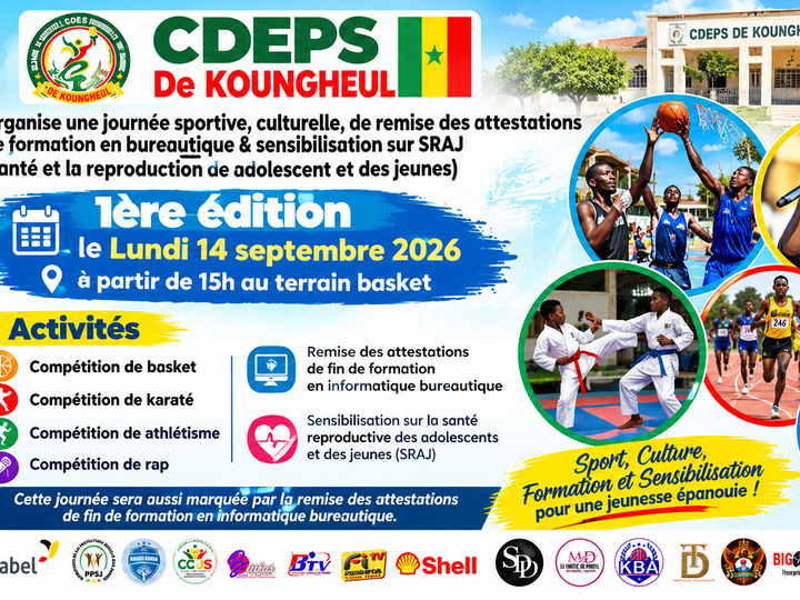Koungheul : le CDEPS organise la première édition d’une journée sportive, culturelle et de sensibilisation