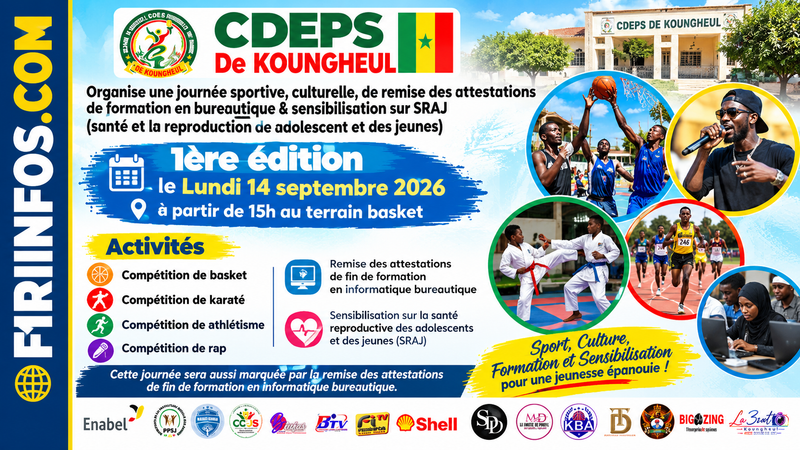 Koungheul : le CDEPS organise la première édition d’une journée sportive, culturelle et de sensibilisation