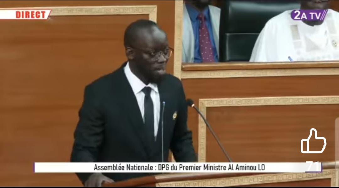 DPG du Premier ministre : El Hadji Gueye met l’accent sur la jeunesse, l’enseignement supérieur et l’agriculture