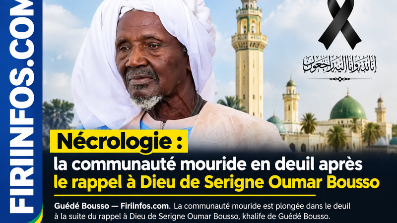 Nécrologie : la communauté mouride en deuil après le rappel à Dieu de Serigne Oumar Bousso