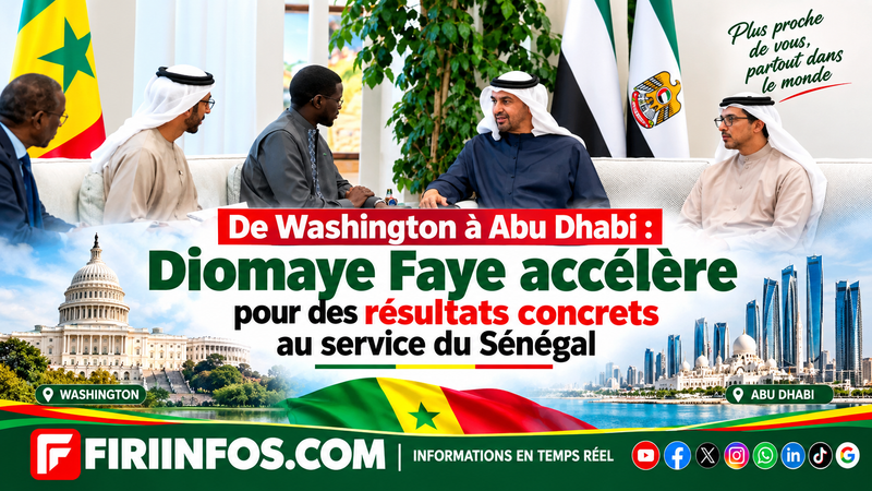 De Washington à Abu Dhabi : Bassirou Diomaye Faye accélère la diplomatie économique du Sénégal