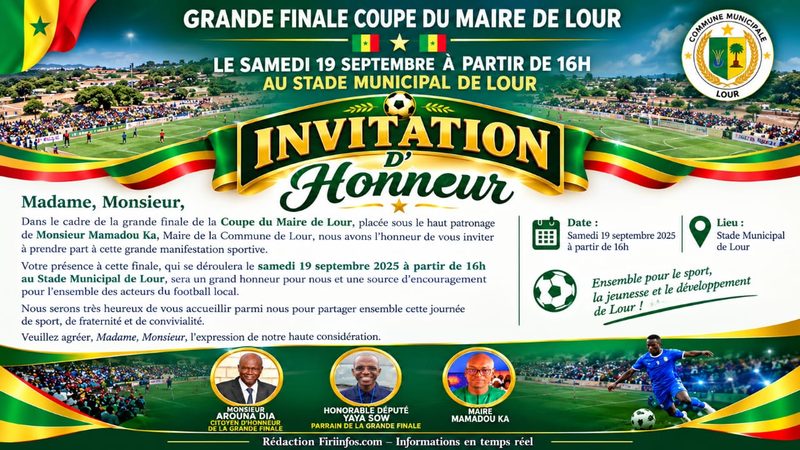 Lour Escale : l’ASC Renaissance et l’ASC Xay-Gui s’affrontent en finale de la Coupe du Maire
