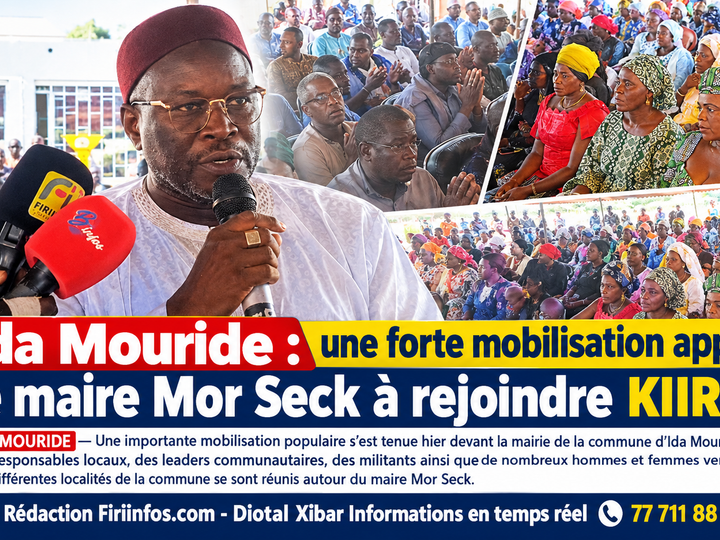 Ida Mouride : forte mobilisation autour de Mor Seck, la base l’invite à rejoindre KIIRAAY
