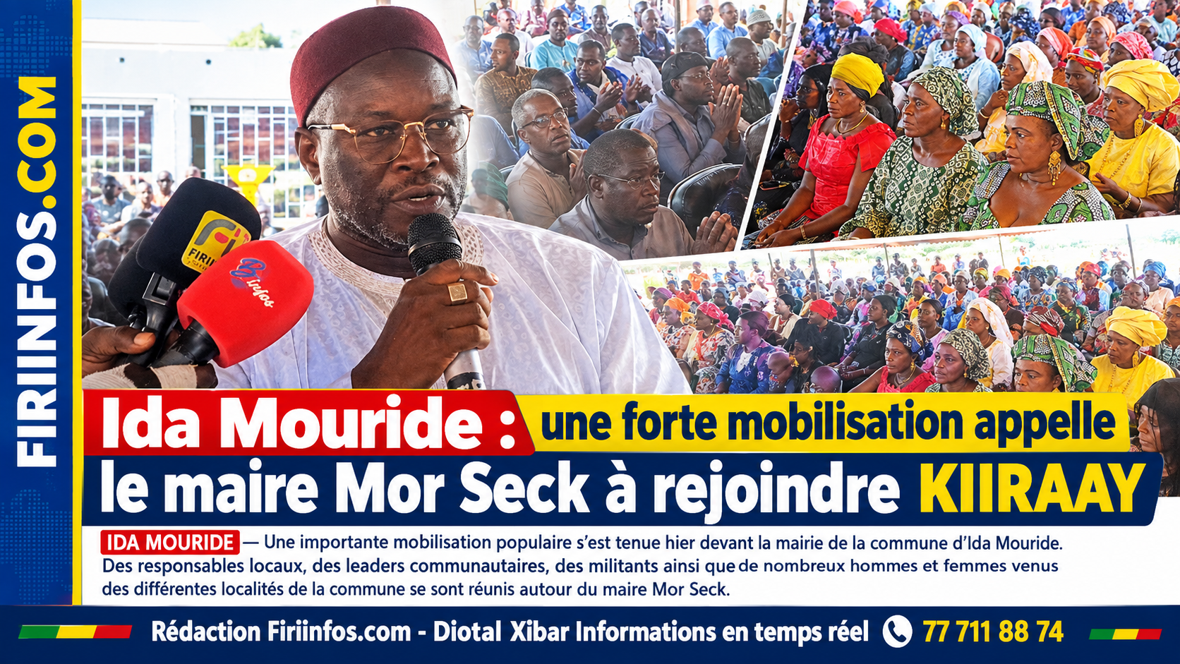 Ida Mouride : forte mobilisation autour de Mor Seck, la base l’invite à rejoindre KIIRAAY